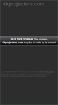 Mobile Screenshot of 4kprojectors.com